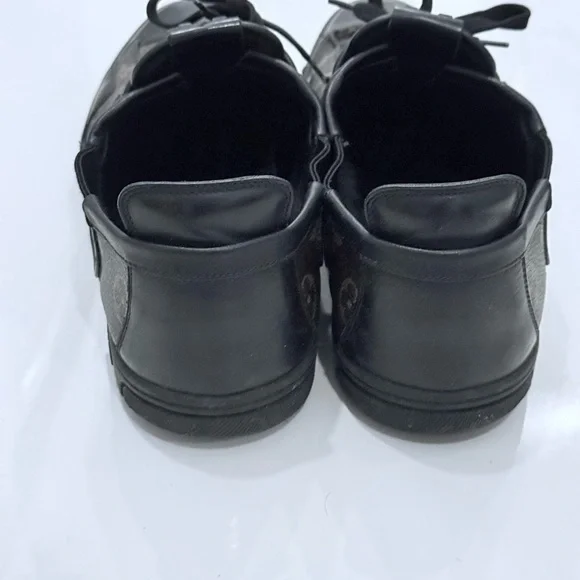 Louis Vuitton Monogram Black and Brown Sneakers - Picture 4 of 6